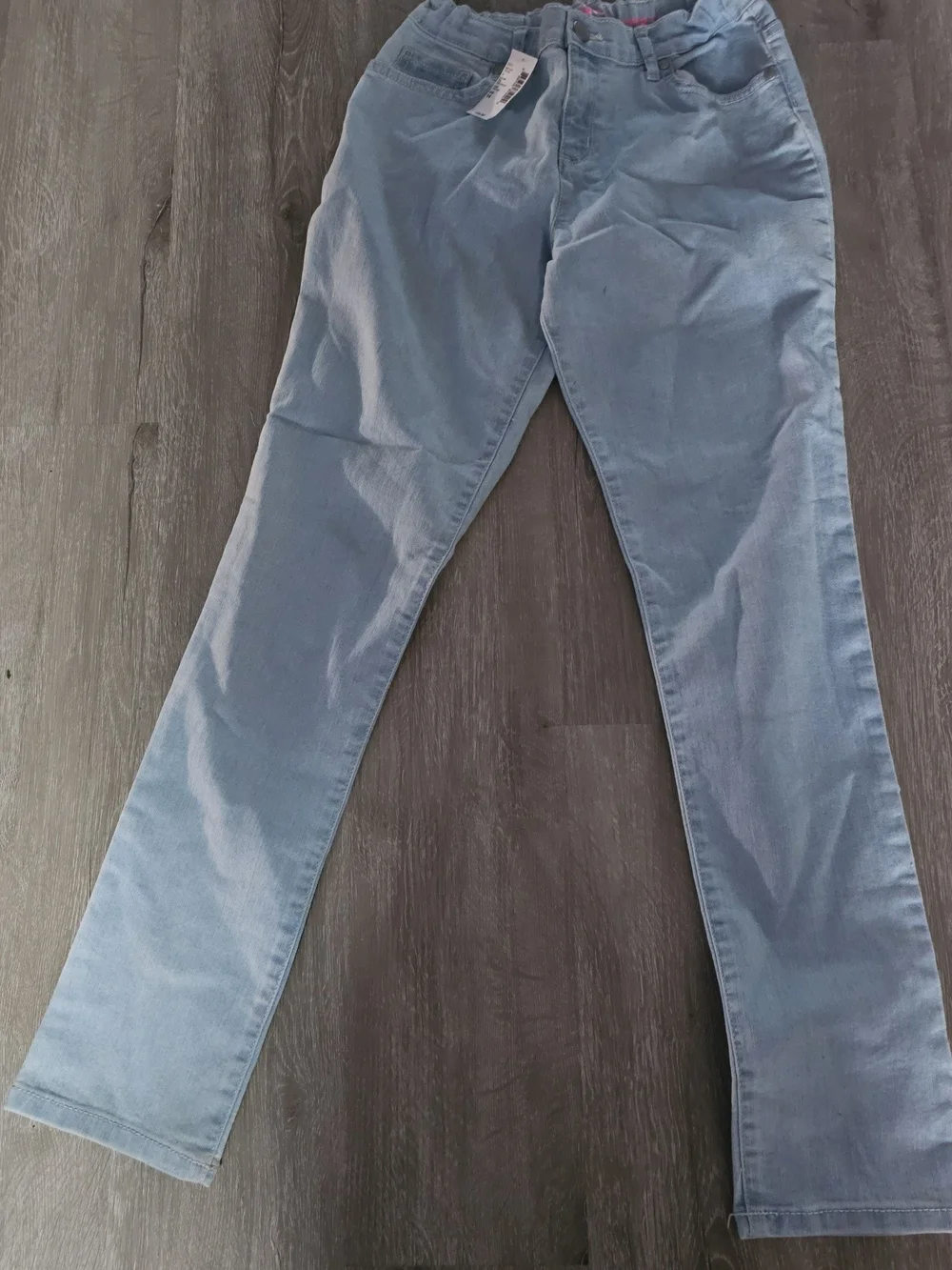 Girl's  Light Blue Straight Jeans